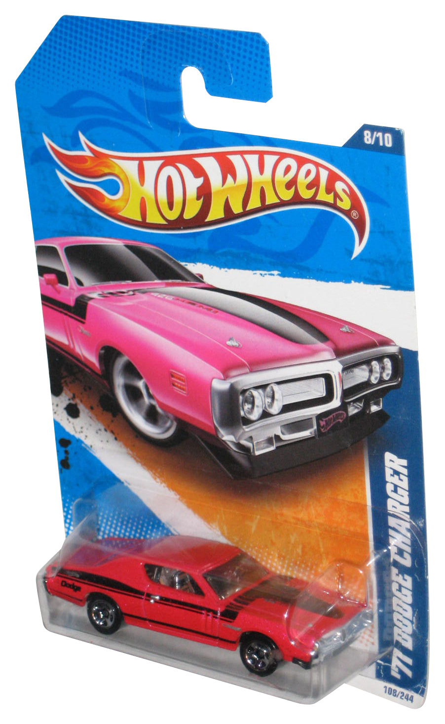 Hot Wheels Muscle Mania (2010) '71 Dodge Charger Pink Car 108/244