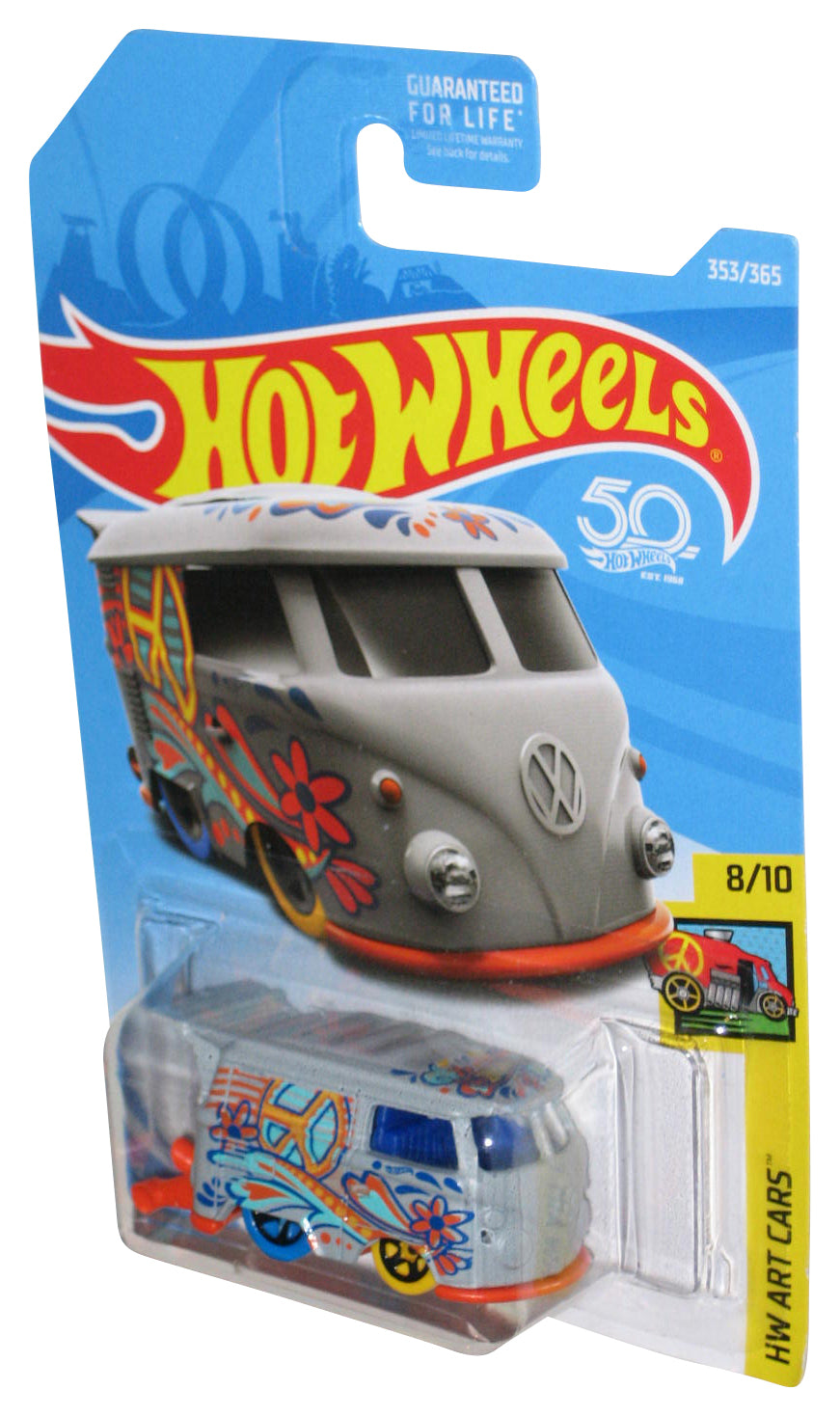 Hot Wheels HW Art 8/10 (2017) Mattel Gray Kool Kombi Toy Car 353/365