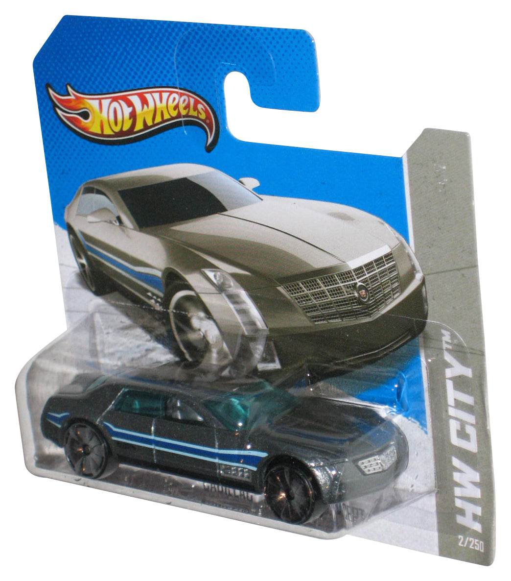 Hot Wheels HW City (2012) Silver Cadillac Sixteen Concept Car 2/250 - (Short Card)