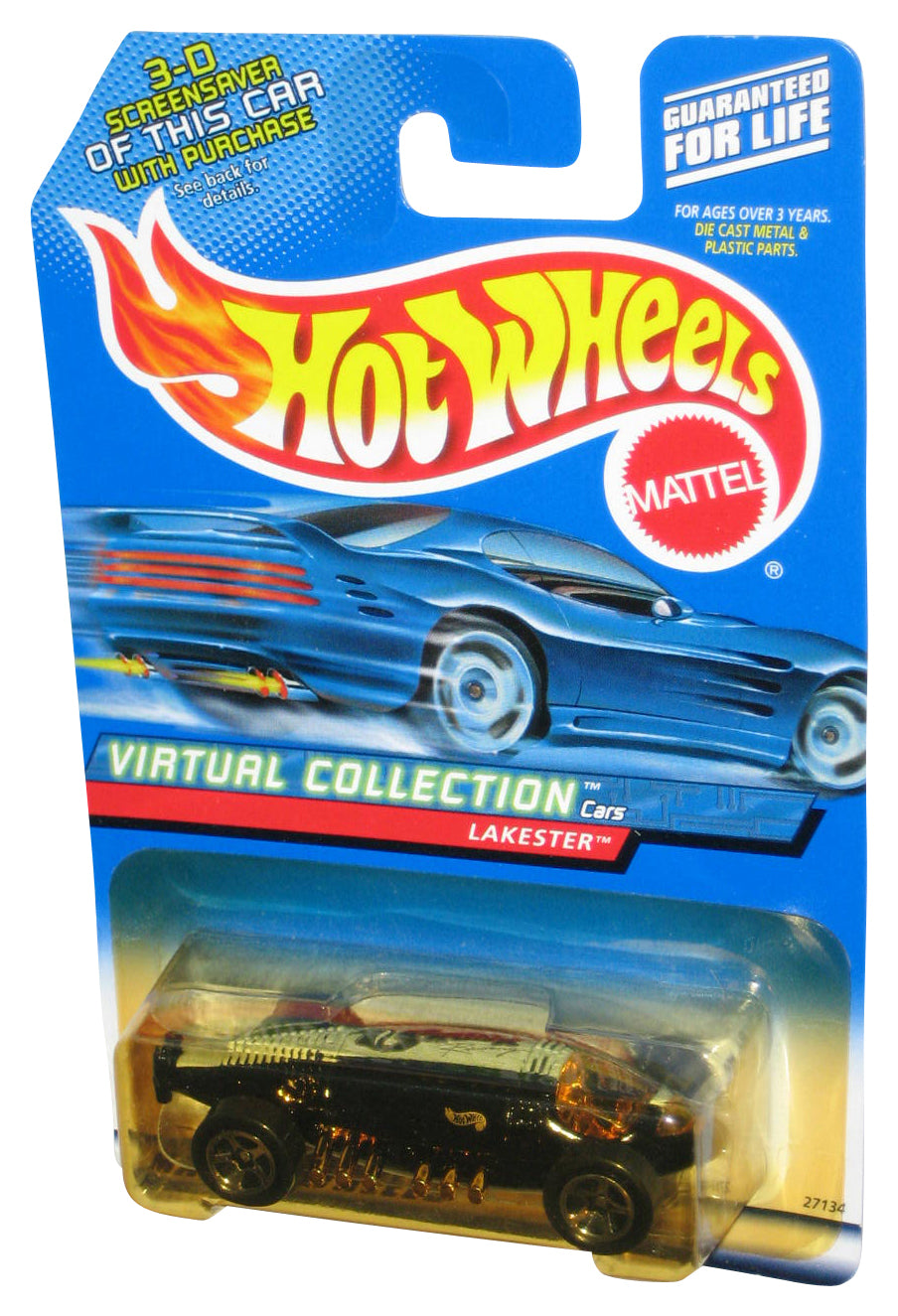 Hot Wheels Virtual Collection (2000) Lakester Green & Black Toy Car #168