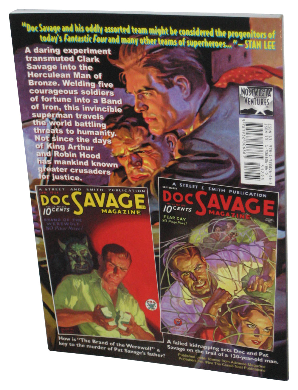 Doc Savage Brand of the Werewolf & Fear Cay (2008) Paperback Book #13