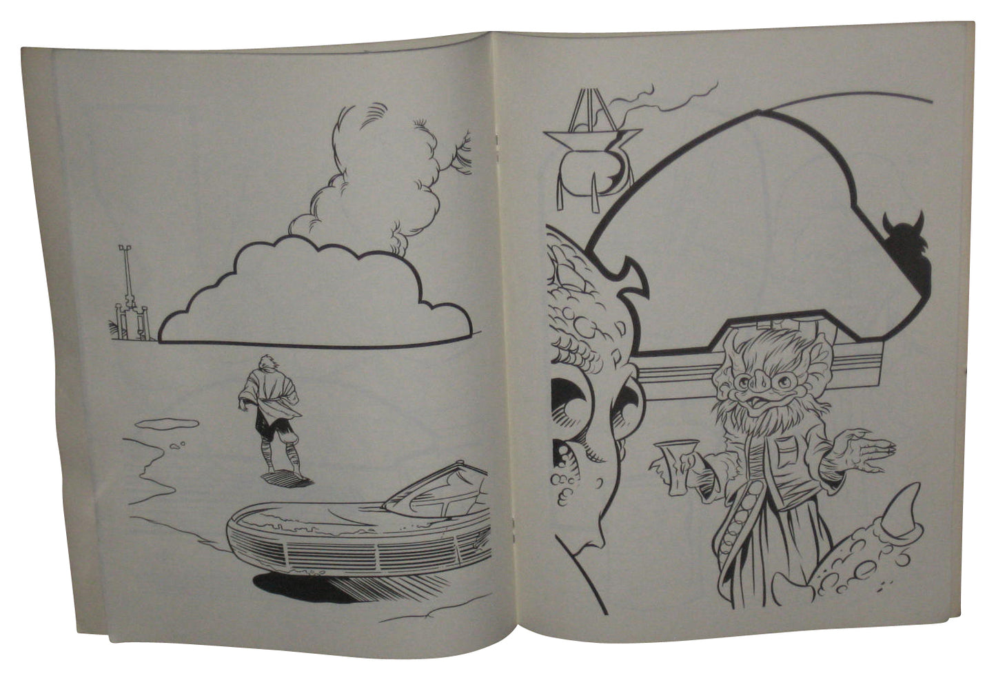 Star Wars Golden Books Mark & See Magic (1999) Paperback Book w/ Marker