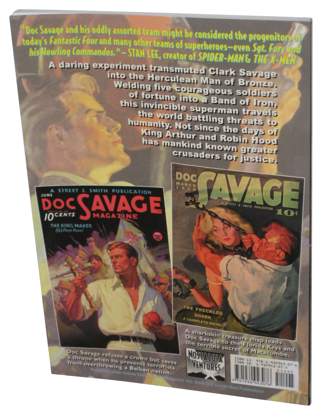 Doc Savage King Maker And The Freckled Shark Two Classic Adventures (2008) Paperback Book #19