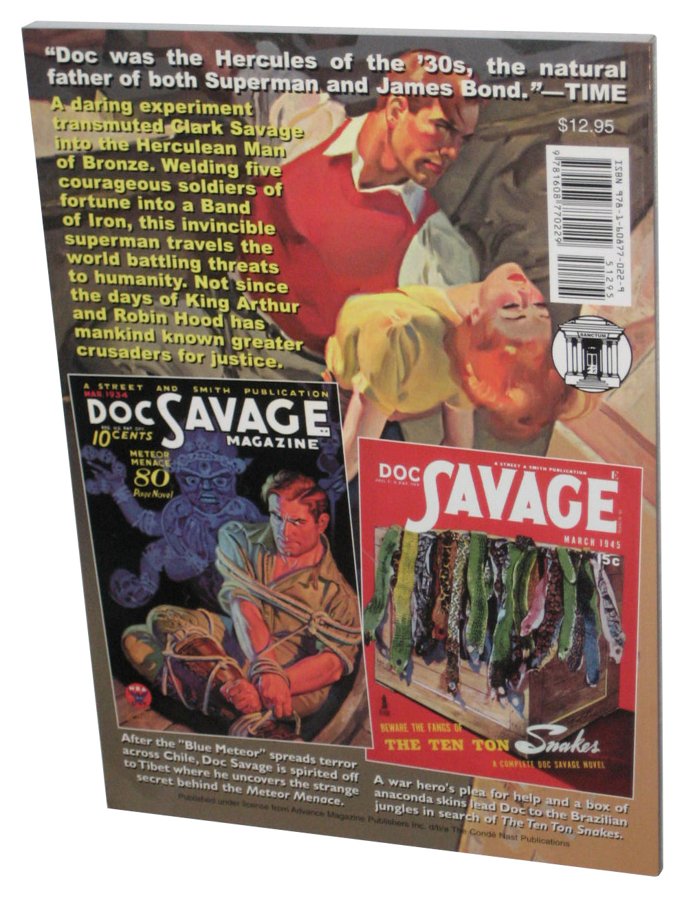 Doc Savage Meteor Menace & Ten Ton Snakes (2010) Paperback Book #35
