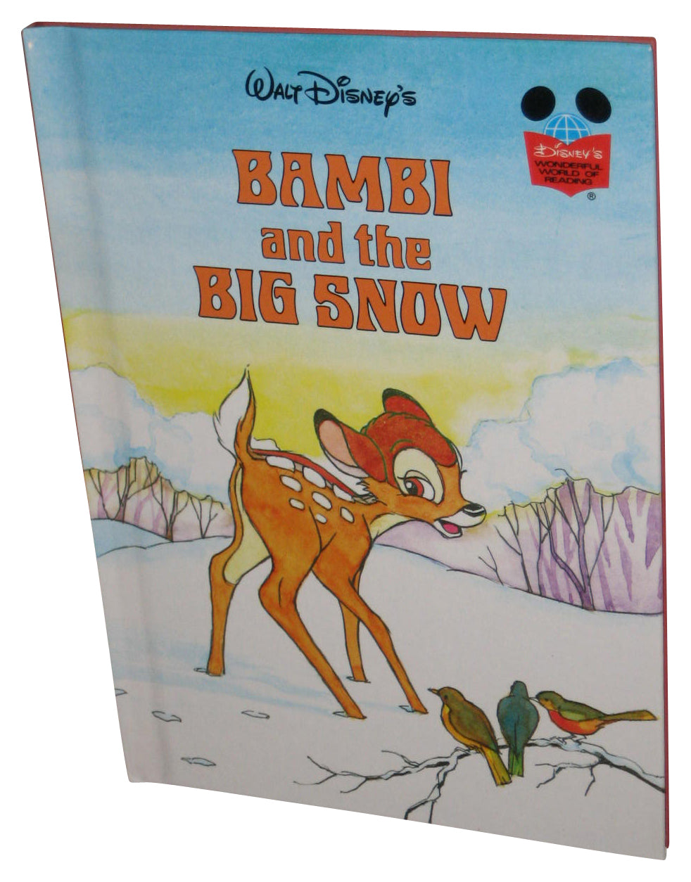 Disney Bambi And The Big Snow (1983) Hardcover Book - (Wonderful World of Reading)