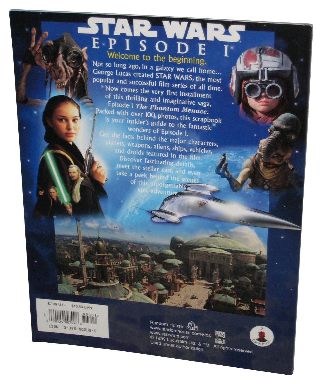 Star Wars Episode 1 The Phantom Menace (1999) Movie Scrapbook Book