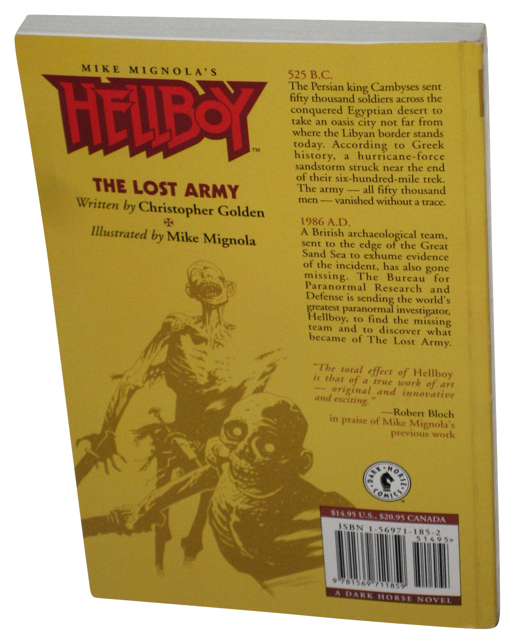 Hellboy The Lost Army (1997) Dark Horse Paperback Book