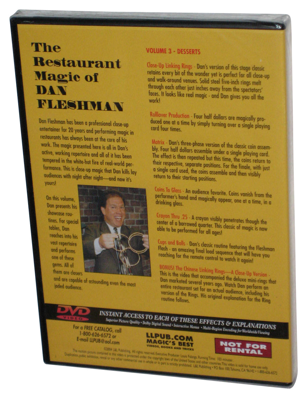 The Restaurant Magic of Dan Fleshman Vol. 3 Desserts DVD