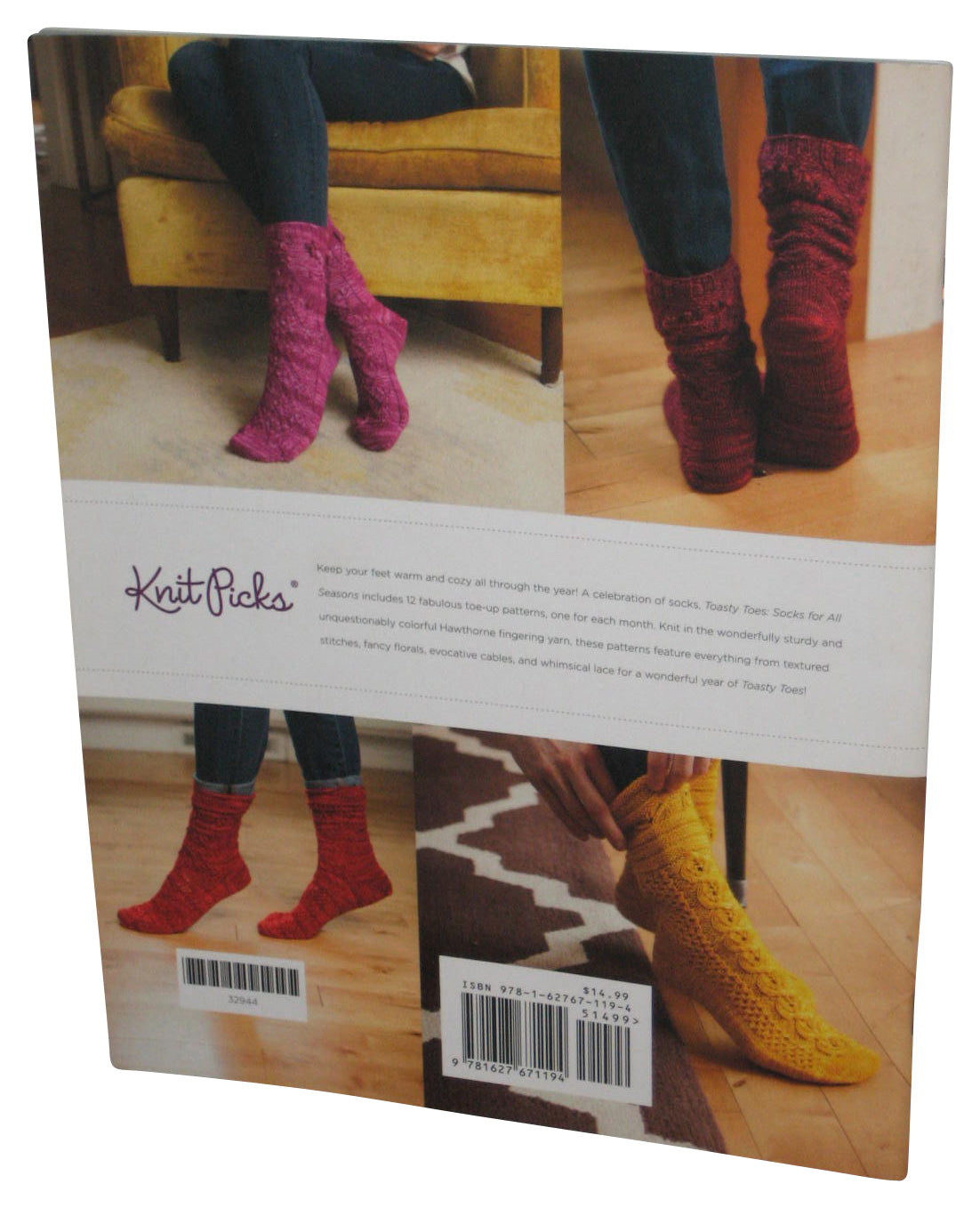 Knit Picks Toasty Toes Socks For All Seasons (2016) Paperback Book