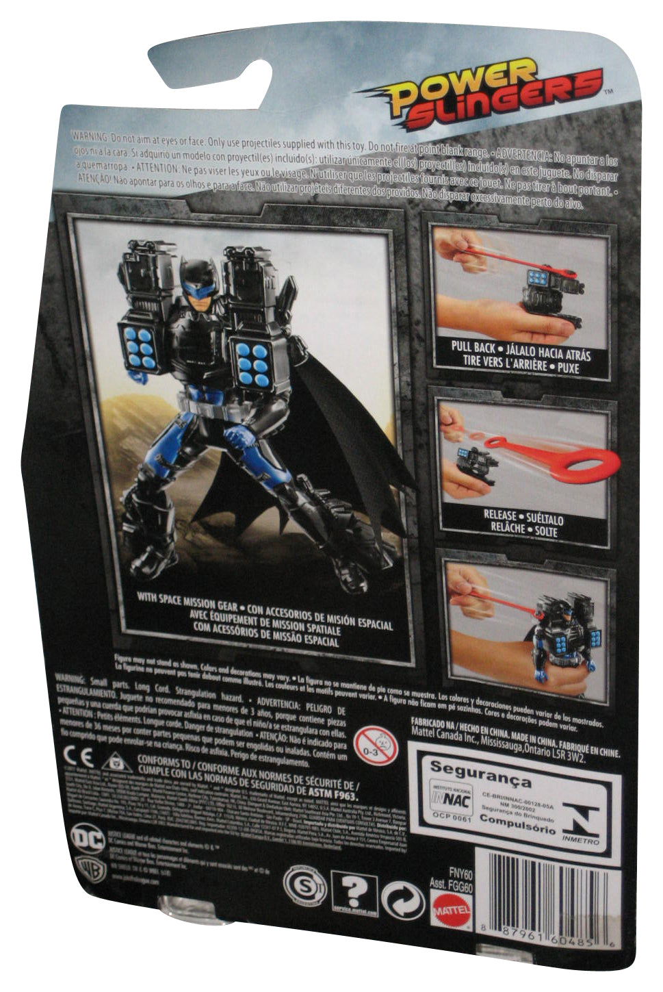 DC Justice League Power Slingers (2017) Mattel Batman Action Figure - (Plastic Loose From Card)