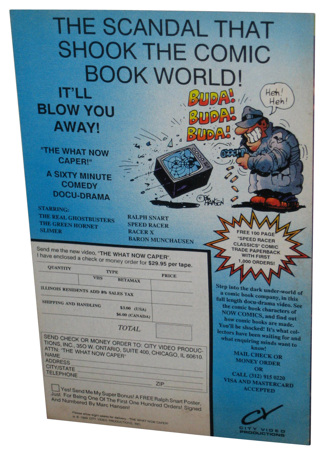 Now What Vol. 1 No. 3 Halloween (1988) Third Issue Special Magazine Book - (Price Written On Cover)