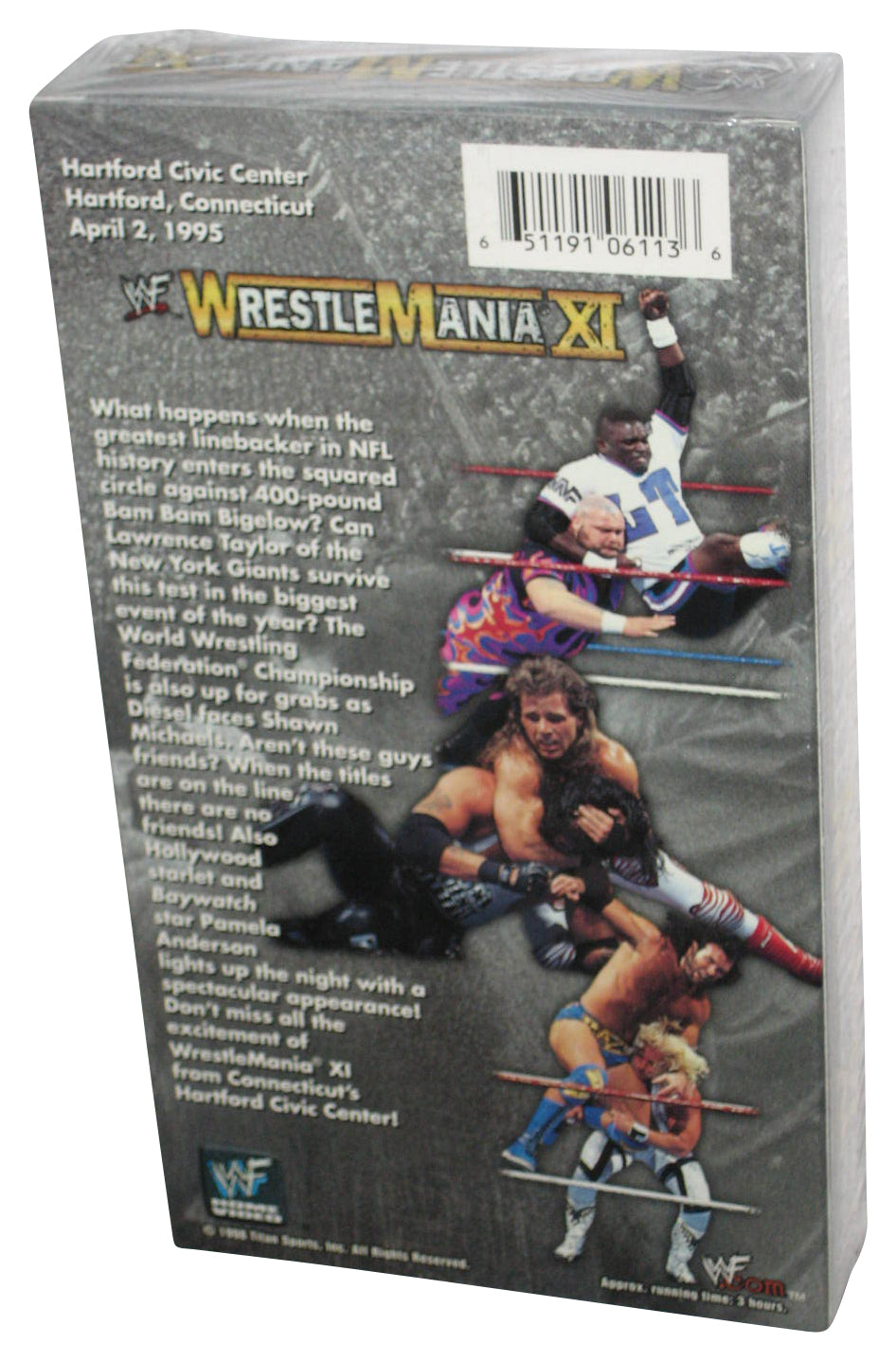 WWF WrestleMania XI (1998) Titan Sports Wrestling WWE VHS Tape - (Sunday April 2 1995)