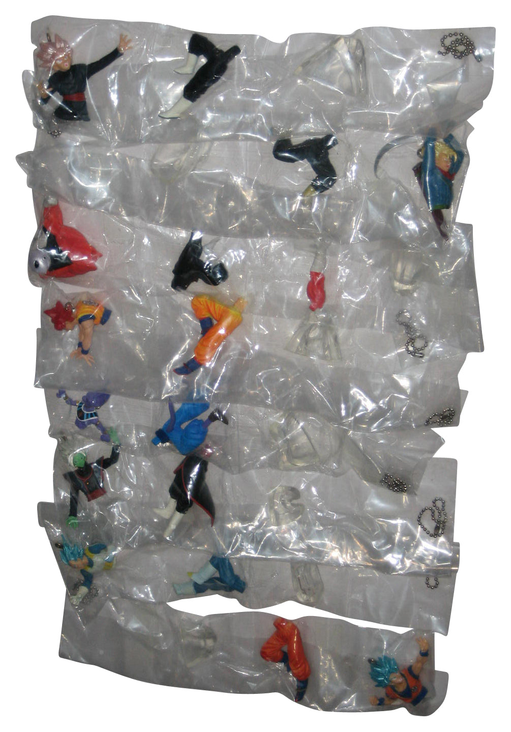 Dragon Ball Z Buildable (2018) Bandai Battle Figure Keychain Complete Set - (8 Characters)