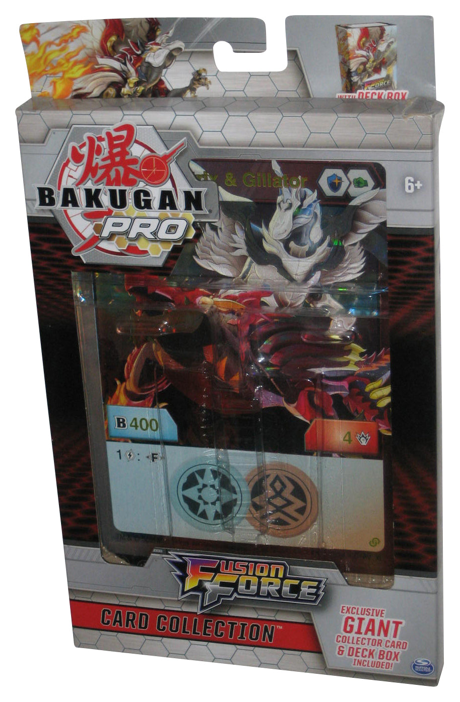 Bakugan Pro Fusion Force Spin Master Pegatrix & Gillator - (Giant Card ONLY!)
