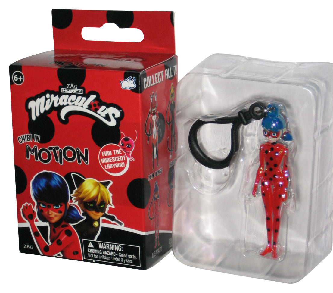 Miraculous Ladybug In Motion Bullsitoy Metallic 3-Inch Mini Figure Keychain