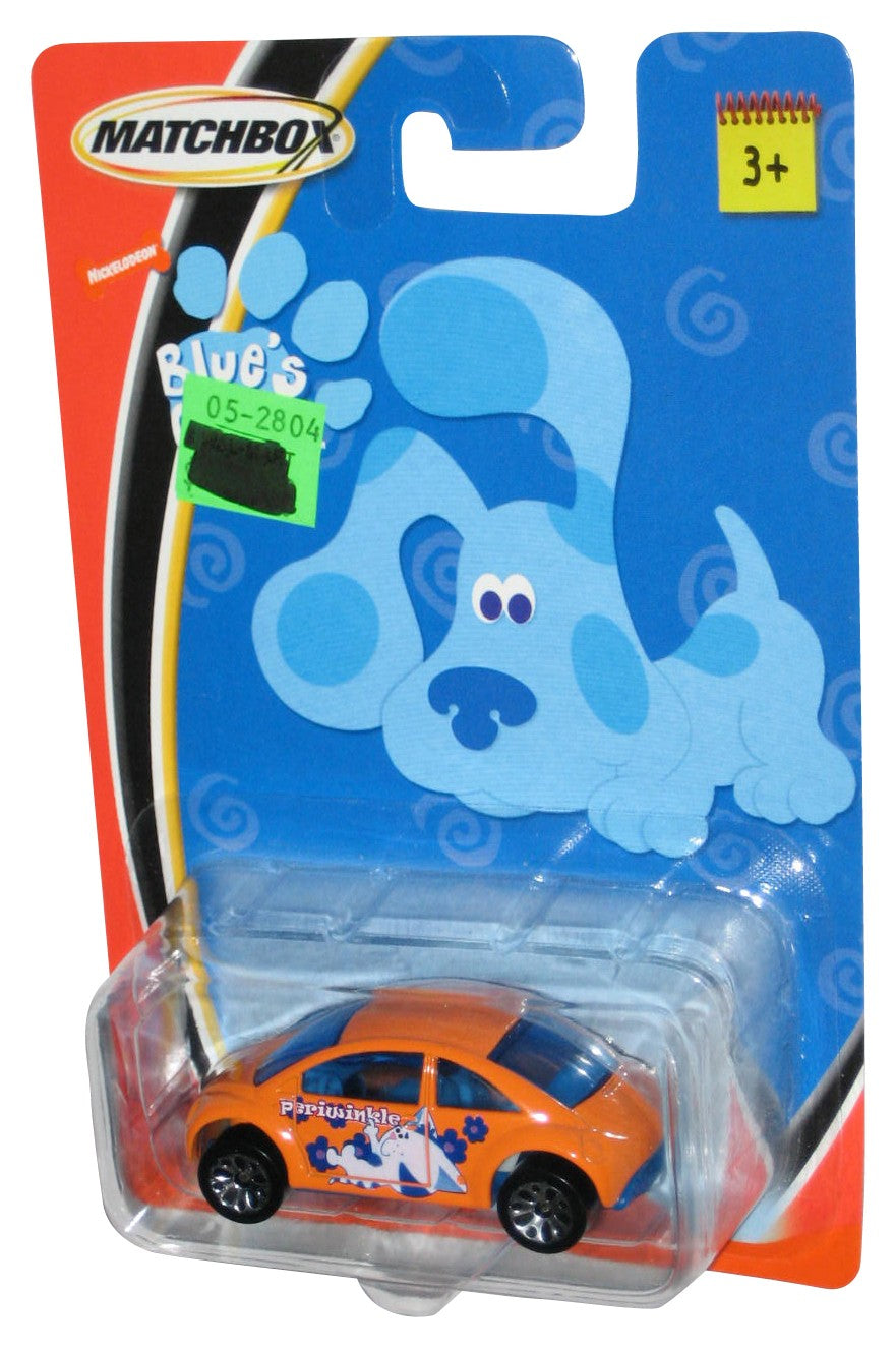 Matchbox Blue's Clues Periwinkle (2004) Mattel VW Bug Concept Orange Car Toy