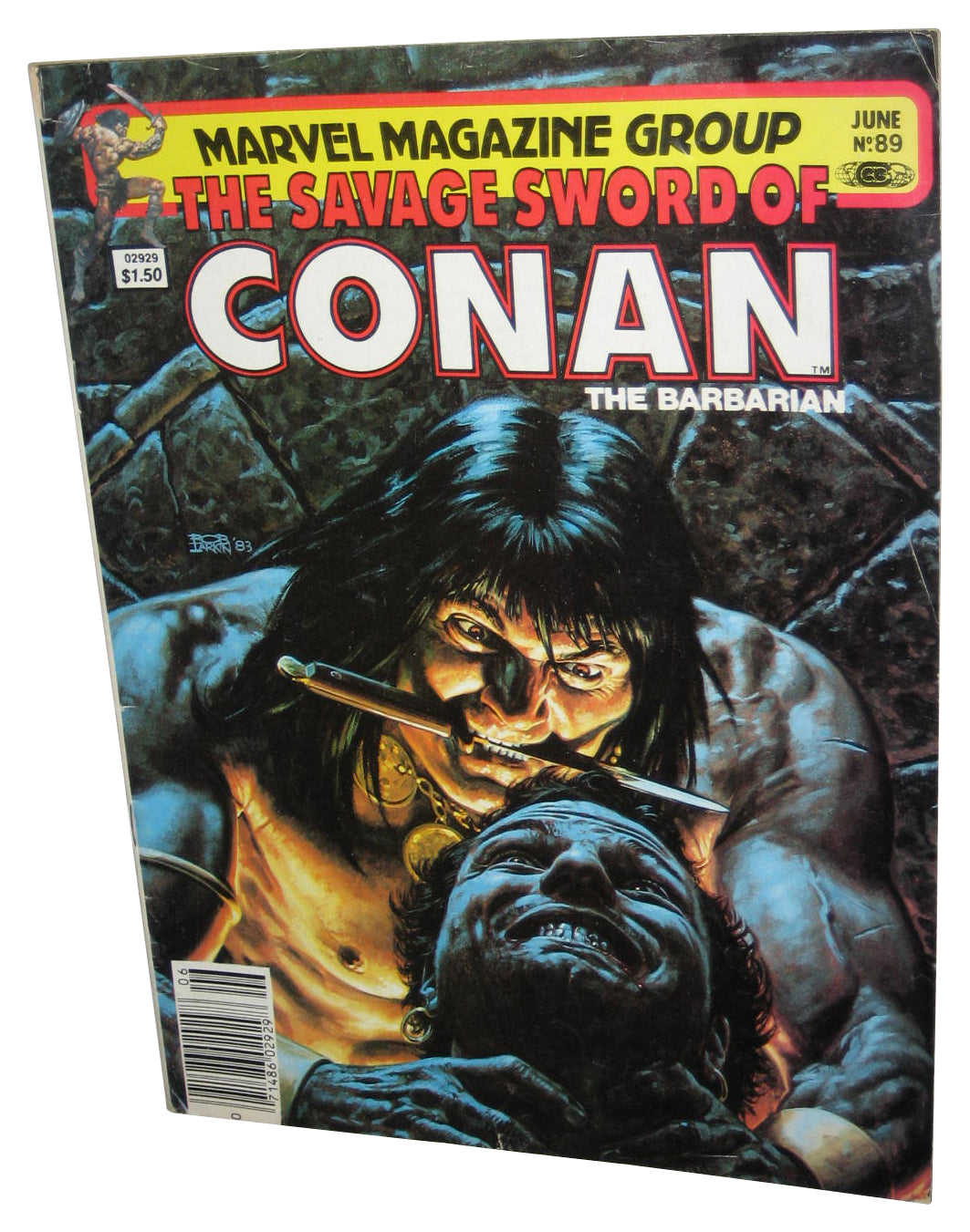 Marvel The Savage Sword of Conan The Barbarian June Vol. 89 Magazine Book