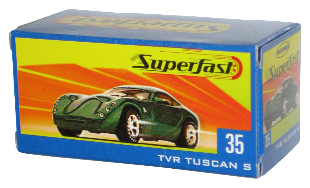 Matchbox Superfast (2004) Green TVR Tuscan S Power Grab Box Toy Car #35
