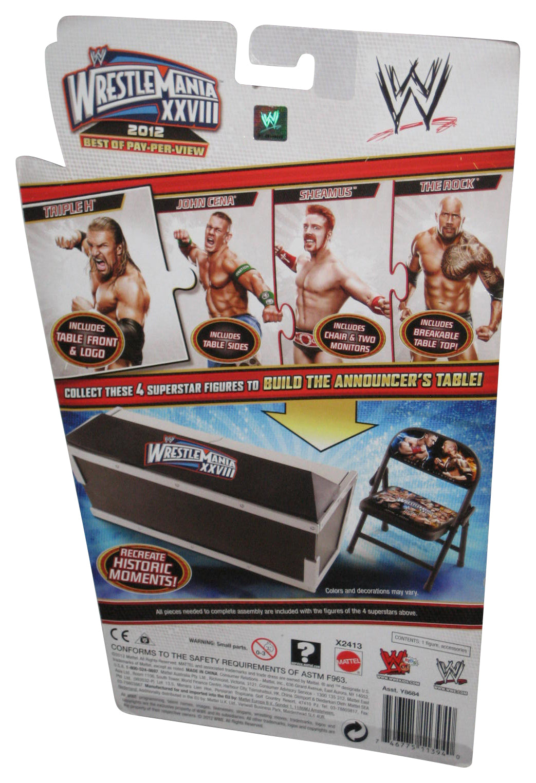 WWE Wrestlemania XXVIII 2012 Best of Pay-Per-View Triple H (2012) Mattel Figure