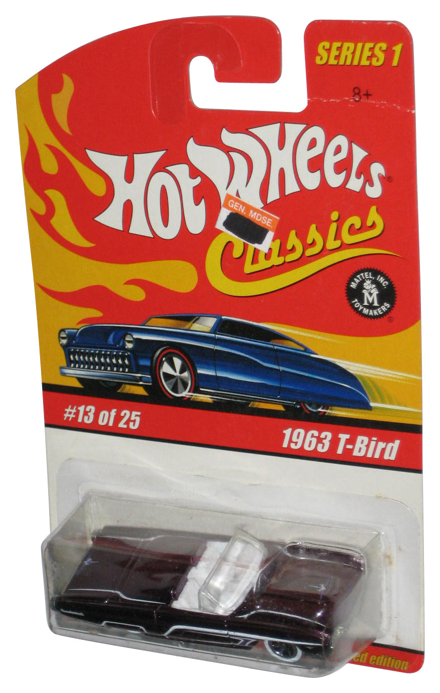 Hot Wheels Classics Series 1 (2004) Purple 1963 T-Bird Toy Car #13/25