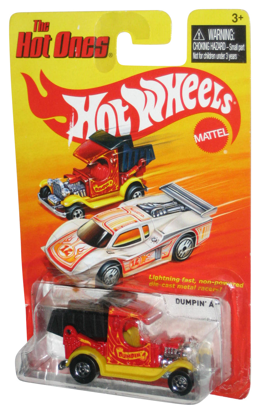 Hot Wheels The Hot Ones (2011) Red Black Yellow Dumpin' A Toy Car - (Card Wear)