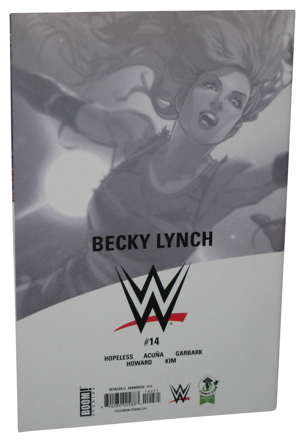 WWE Wrestling Becky Lynch Xermanico Emerald City Comic Con Book #14 - (2018 Boom Variant Cover)