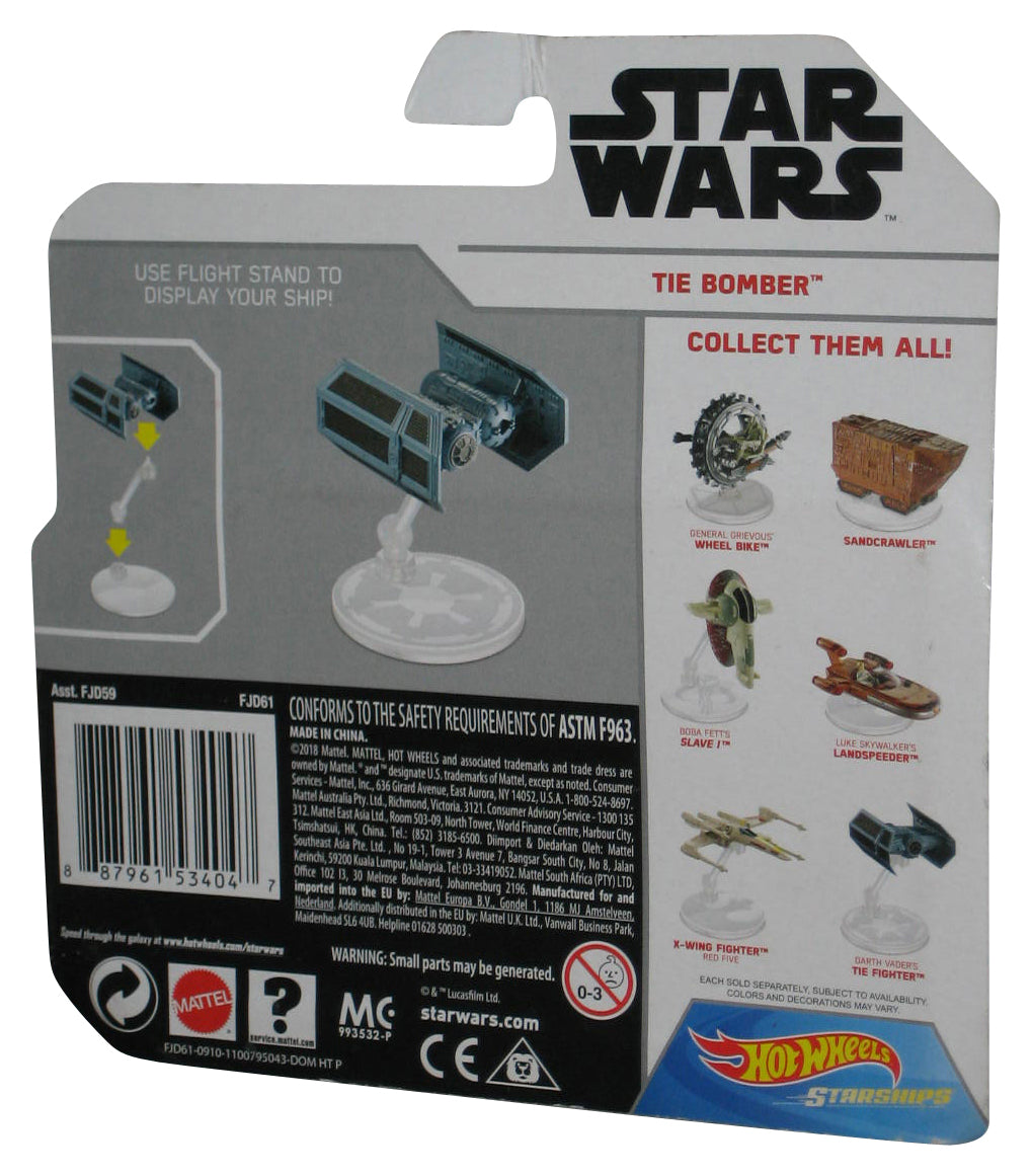 Star Wars Hot Wheels (2019) TIE Bomber Starships Toy Vehicle - (Dented Plastic)