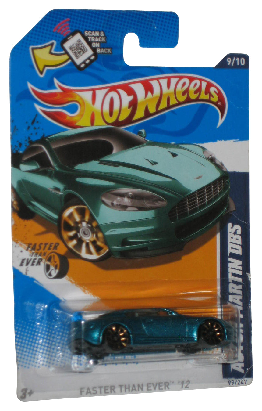 Hot Wheels Faster Than Ever '12 (2011) Teal Aston Martin DBS Car 99/247