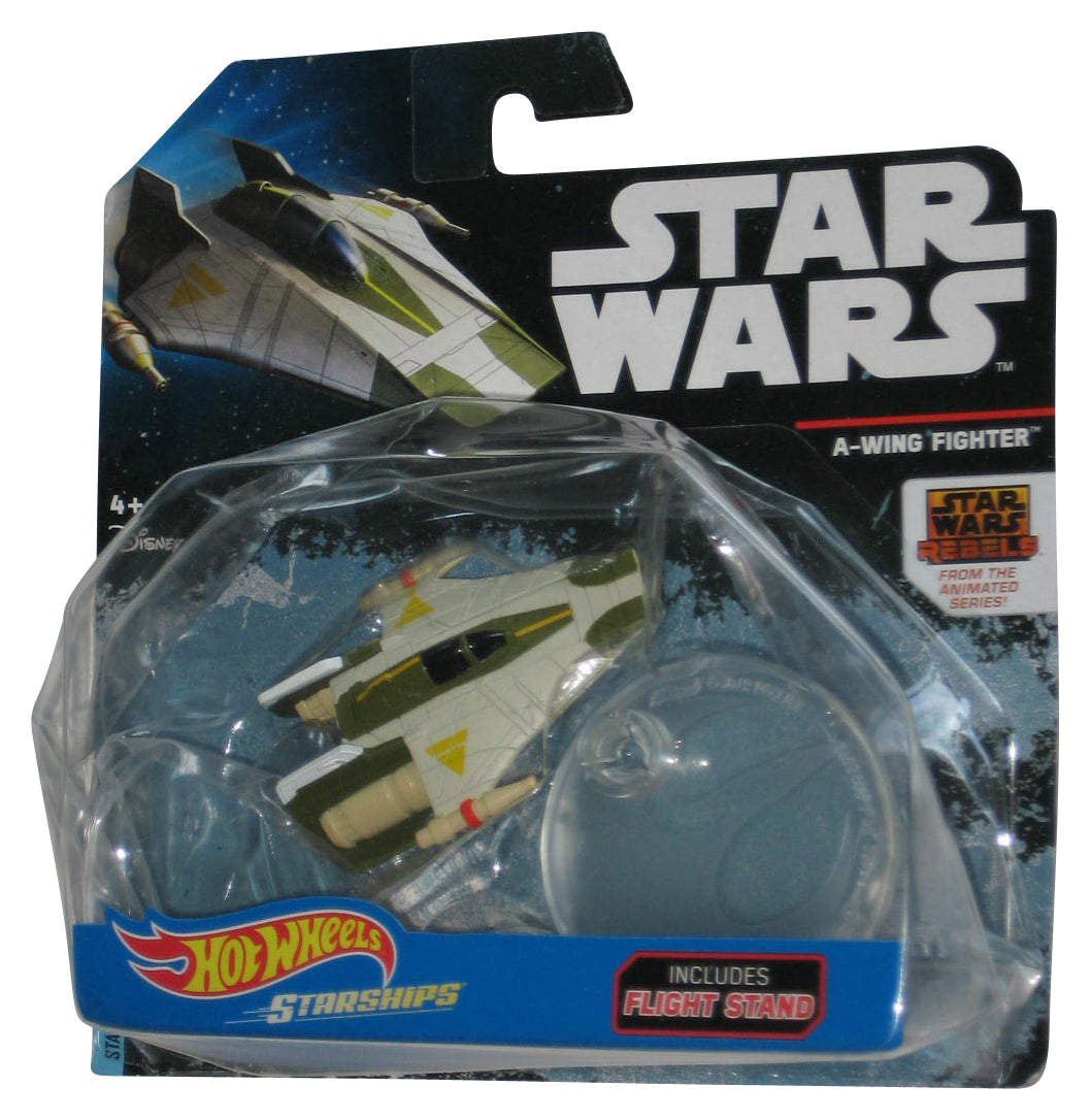 Star Wars Hot Wheels Starship (2016) Mattel A-Wing Fighter Rebels Toy - (Damaged Plastic Packaging)