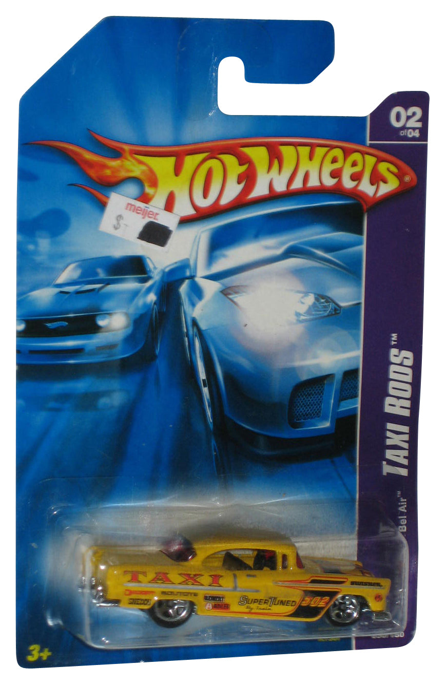 Hot Wheels Taxi Rods 1955 Chevy Bel Air Yellow Toy Car 050/180