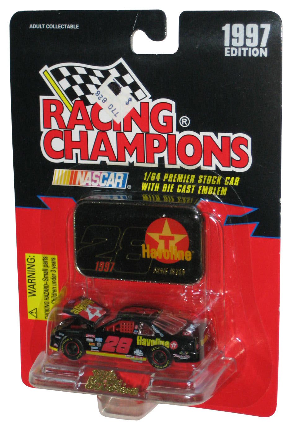 Nascar Racing Champions (1997) Black 1/64 Premier Stock Car w/ Die Cast Emblem