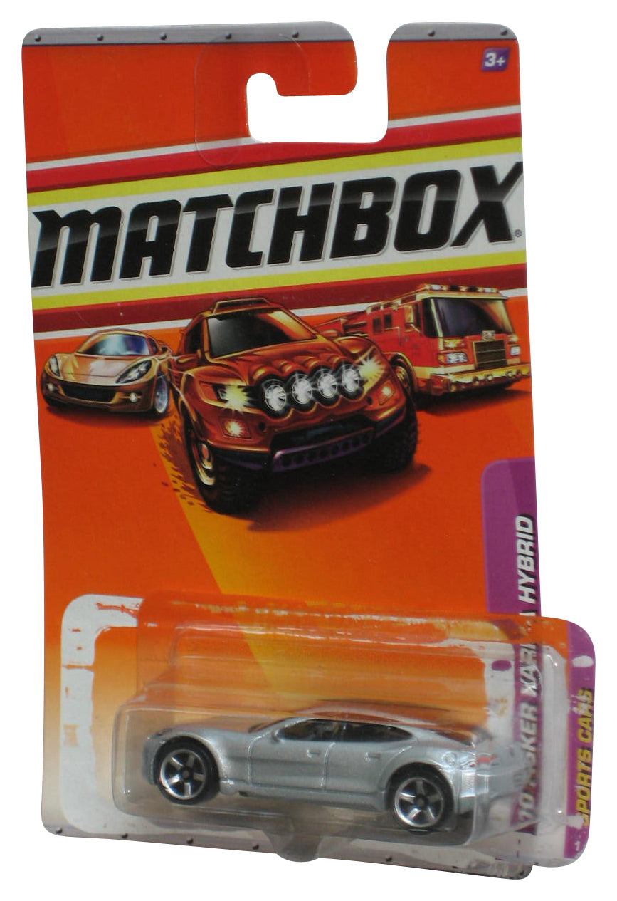 Matchbox Sports Cars (2010) Silver '10 Fisker Karma Hybrid Toy Car 1/100 - (Plastic Loose From Card)