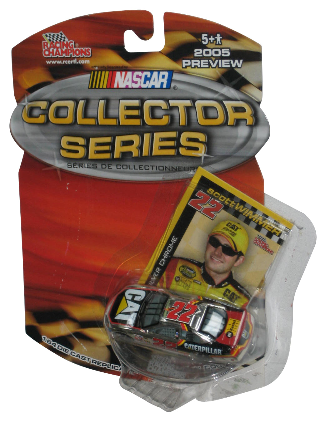 Nascar Racing Champions (2005) RC2 Chrome Silver Scott Wimmer Toy Car - (Plastic Loose From Card)