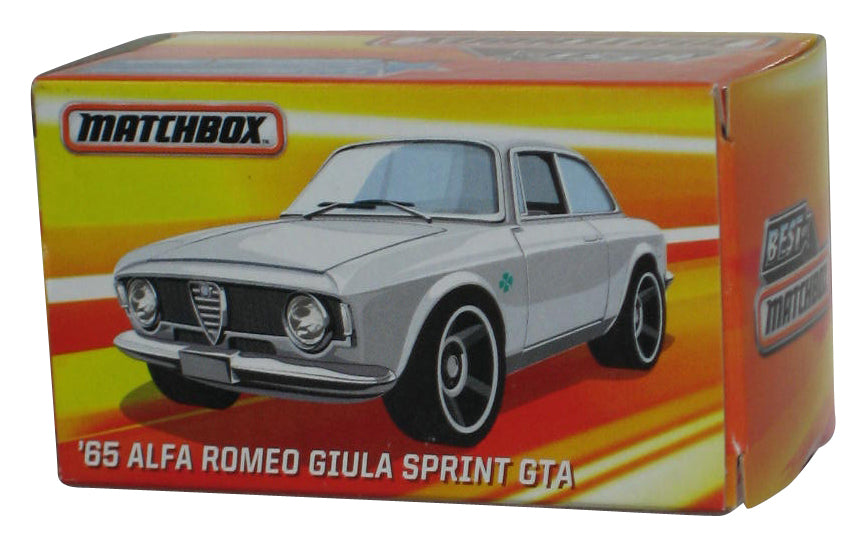 Matchbox Best of White '65 Alfa Romeo Giula Sprint GTA (2016) Power Grabs Box Toy Car