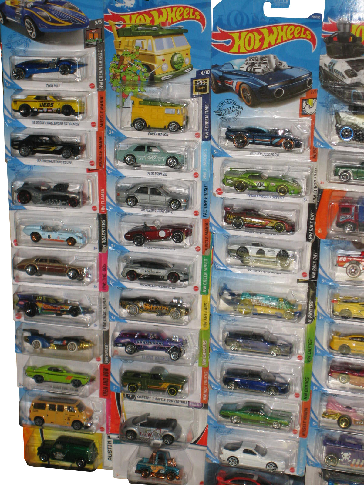 Hot Wheels & Matchbox Racing Champions Die-Cast Mixed Collection -- (Lot of 71 Toy Cars)