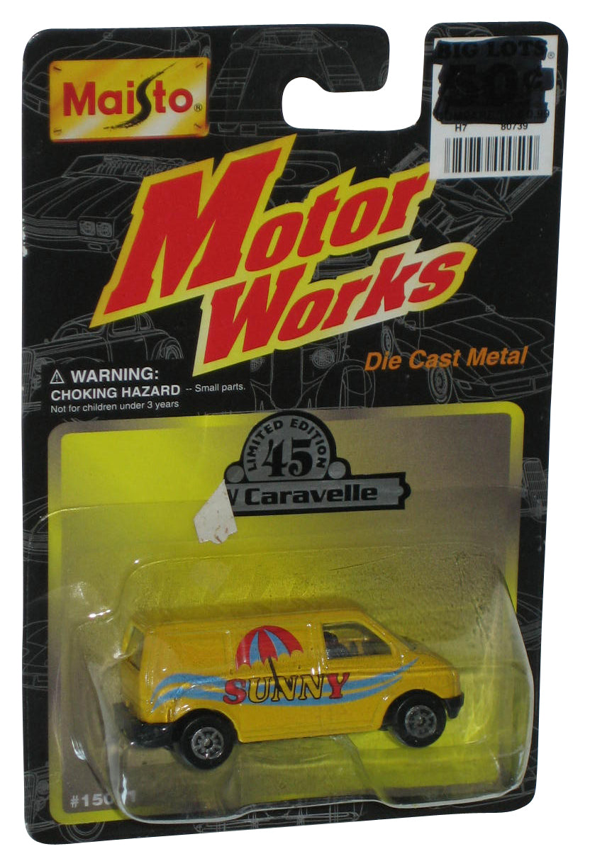 Maisto Motor Works (2000) Maisto Sunny VW Caravelle Yellow Toy Van