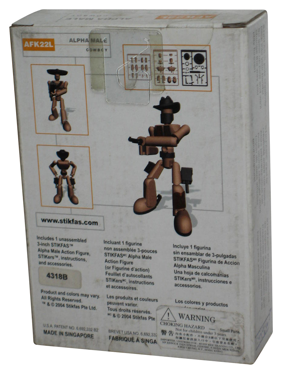 Stikfas Alpha Male Cowboy (2004) Hasbro Figure AFK22L