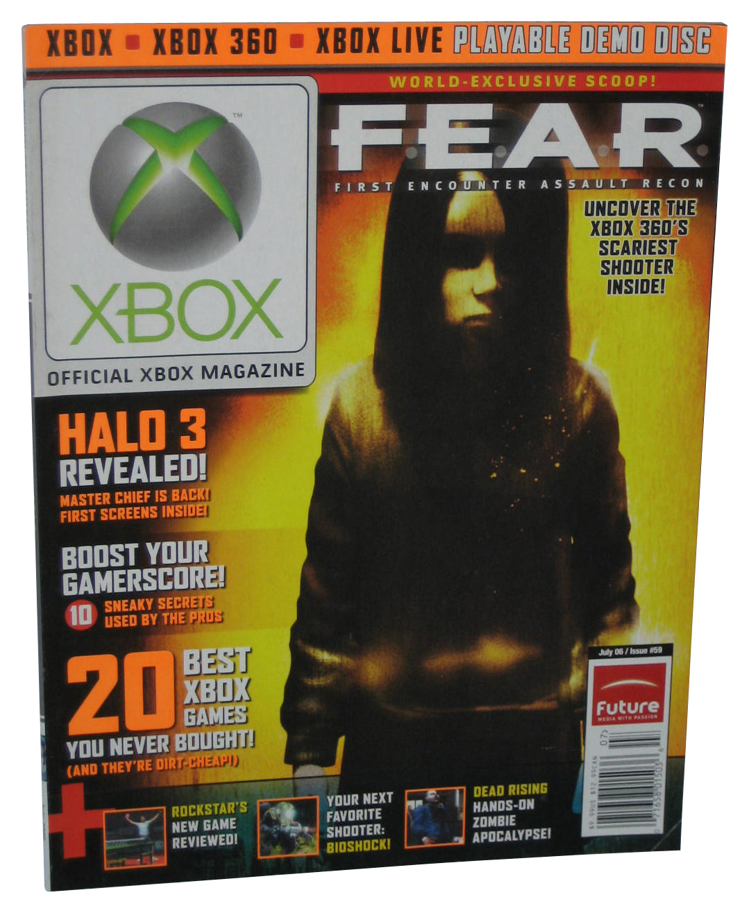 Xbox July 2006 Official Magazine Book Issue #59 - (Fear Cover)
