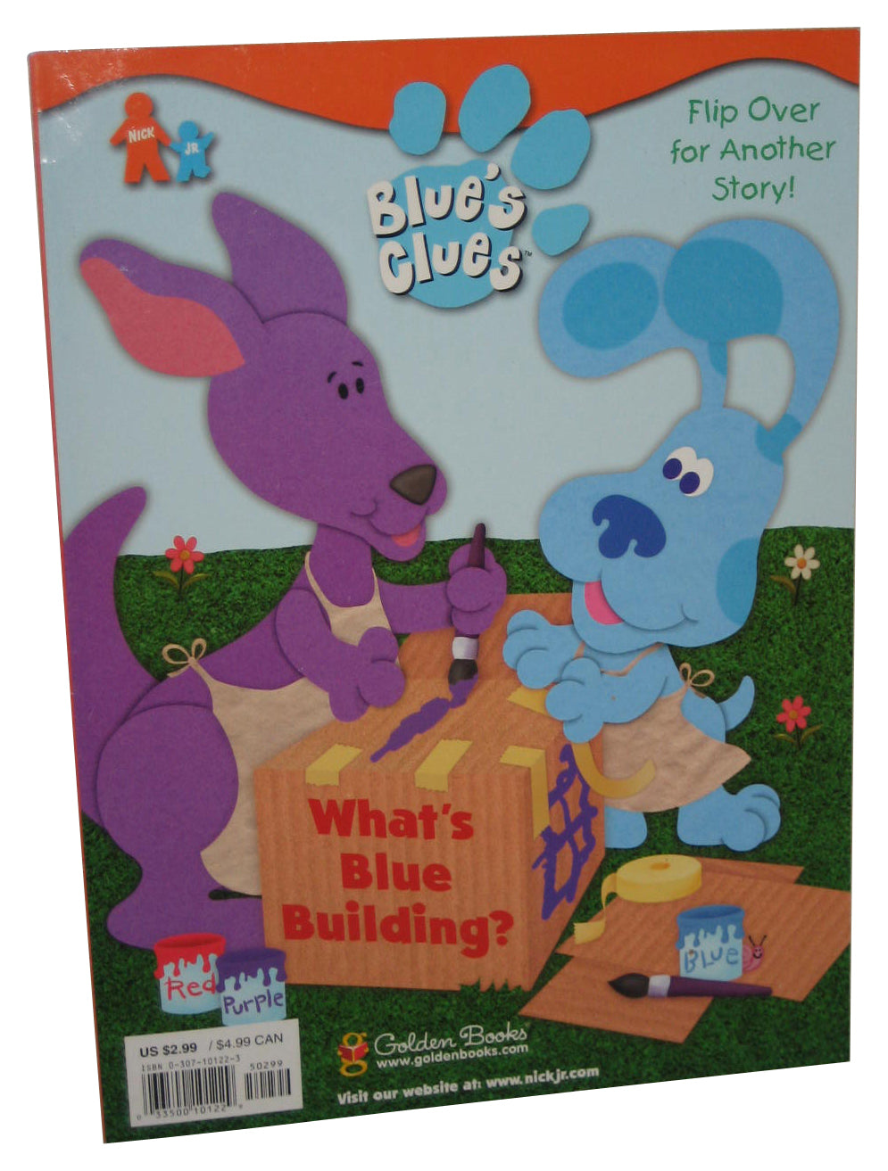 Blue's Clue's Friendship Day & What's Blue Building Flip Over Story Paperback Book