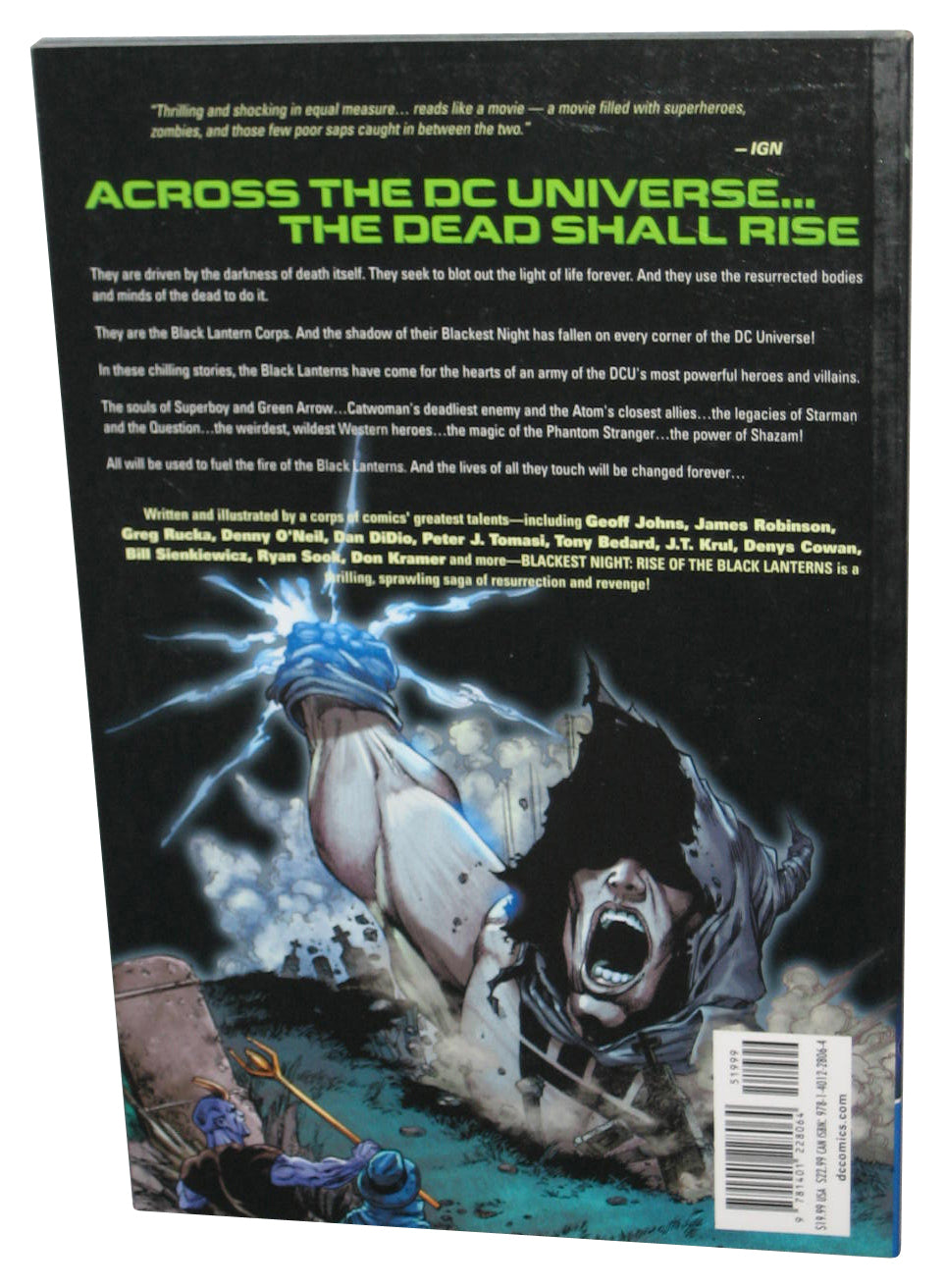 DC Comics Blackest Night Rise of The Black Lanterns (2011) Paperback Book