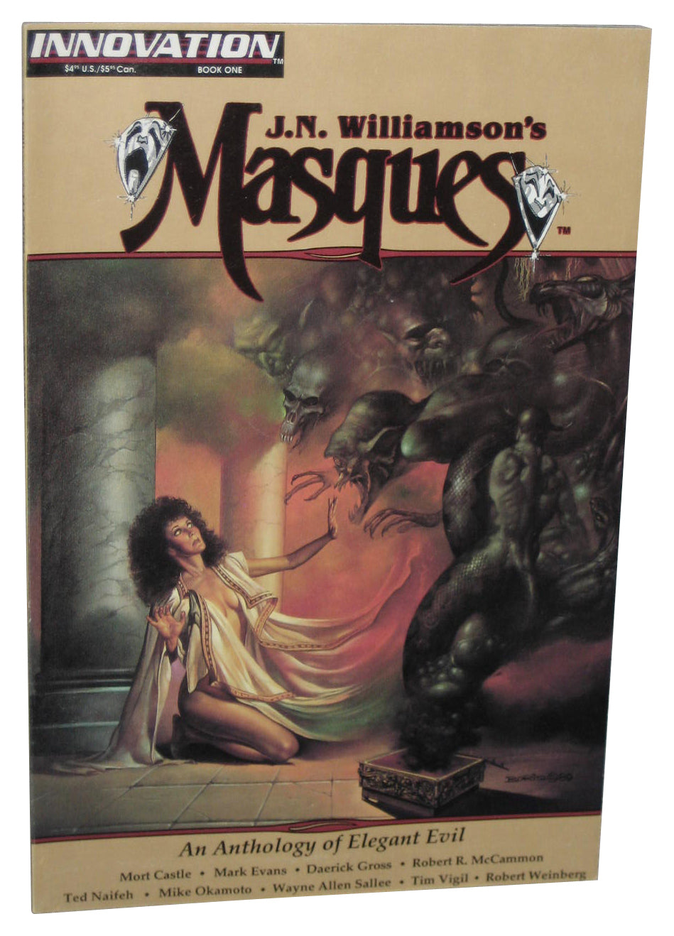 J.N. Williamson's Masques Vol. 1 (1992) Innovation Paperback Book