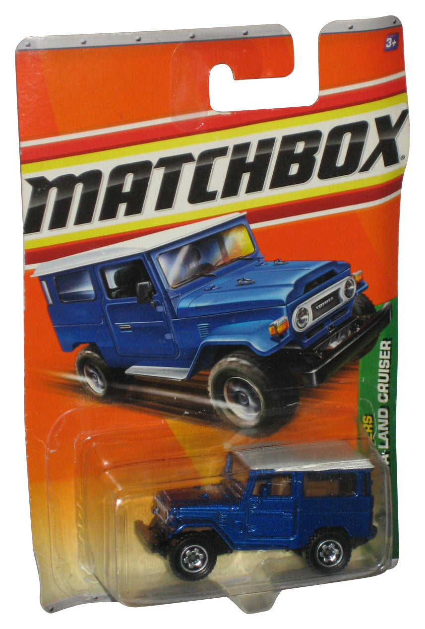 Matchbox Jungle Explorers (2010) Blue '68 Toyota Land Cruiser Car 95/100 - (Plastic Loose From Card)