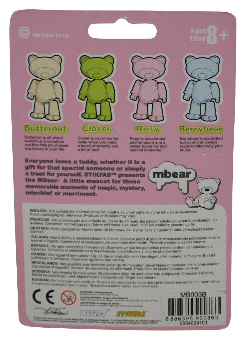 Stikfas Mbear (2006) Mini Bear Mascot 2-Inch Berrybear Green Figure MB003B