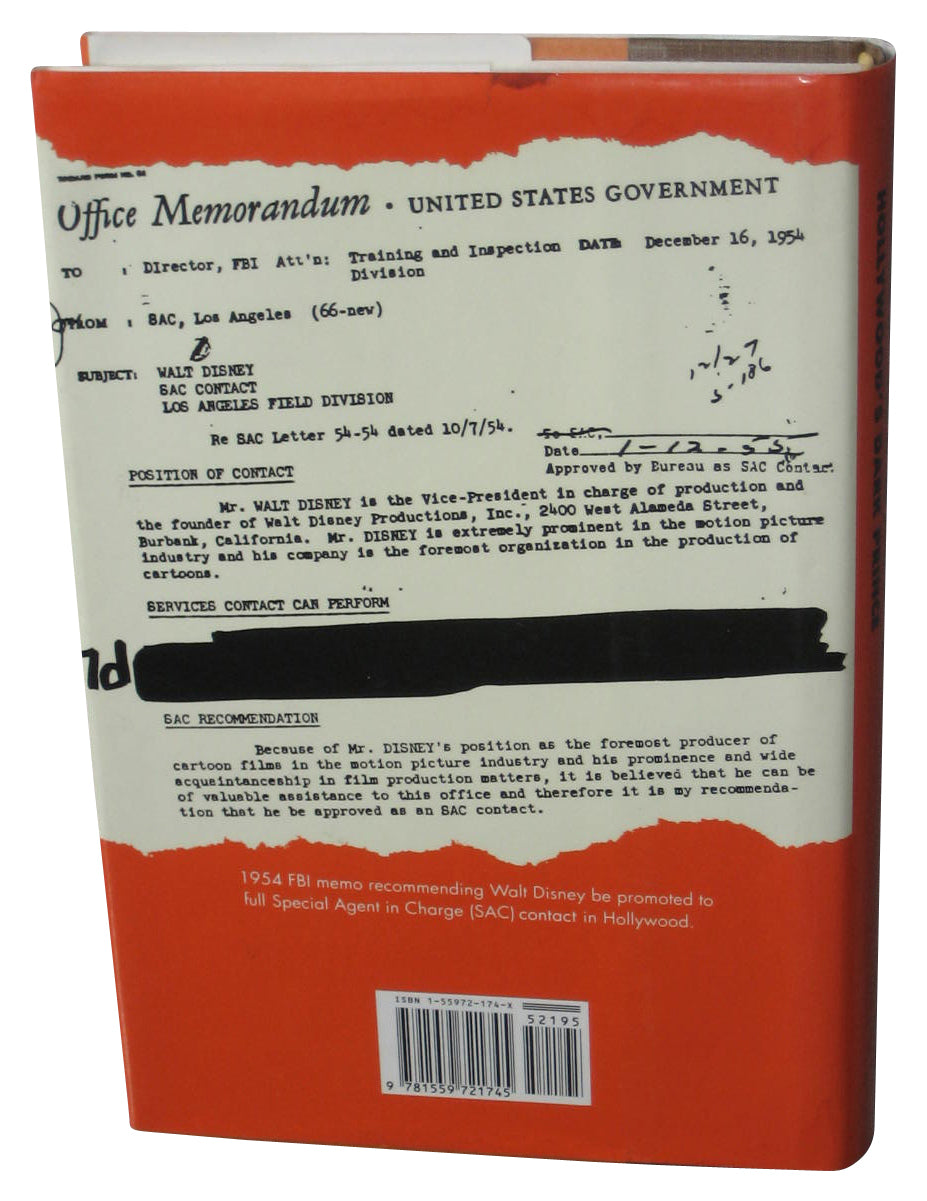 Walt Disney Hollywood's Dark Prince (1993) Hardcover Book