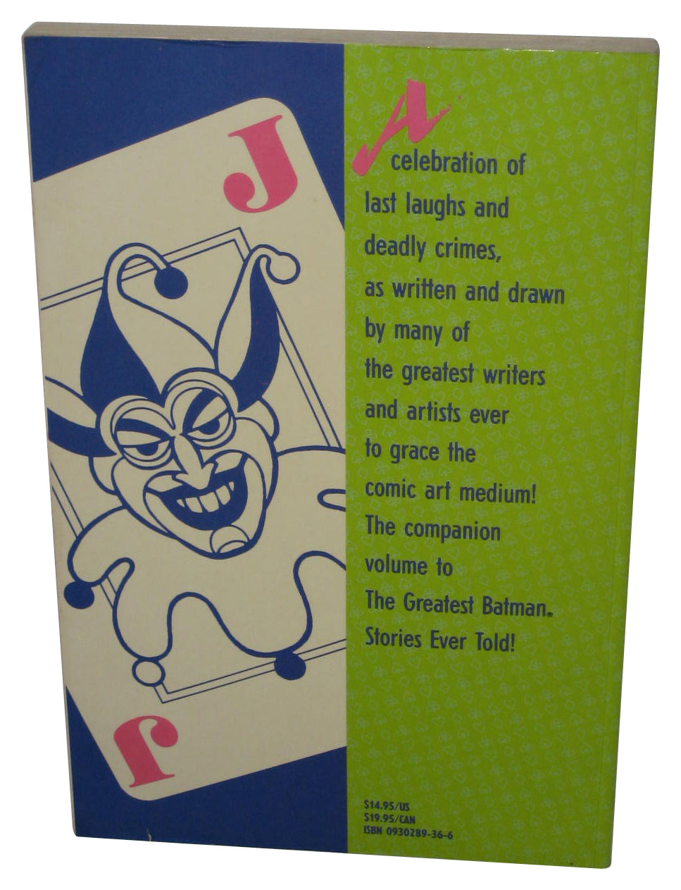 DC Comics The Greatest Joker Stories Ever Told (1997) Paperback Book
