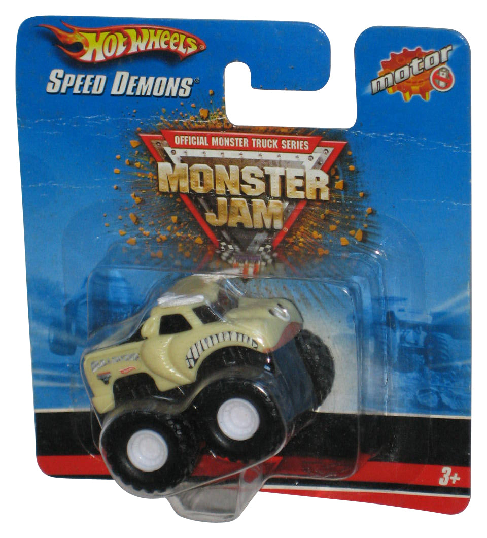 Monster Jam Speed Demons Hot Wheels (2007) Tan Bulldozer Mini Motor Toy Truck