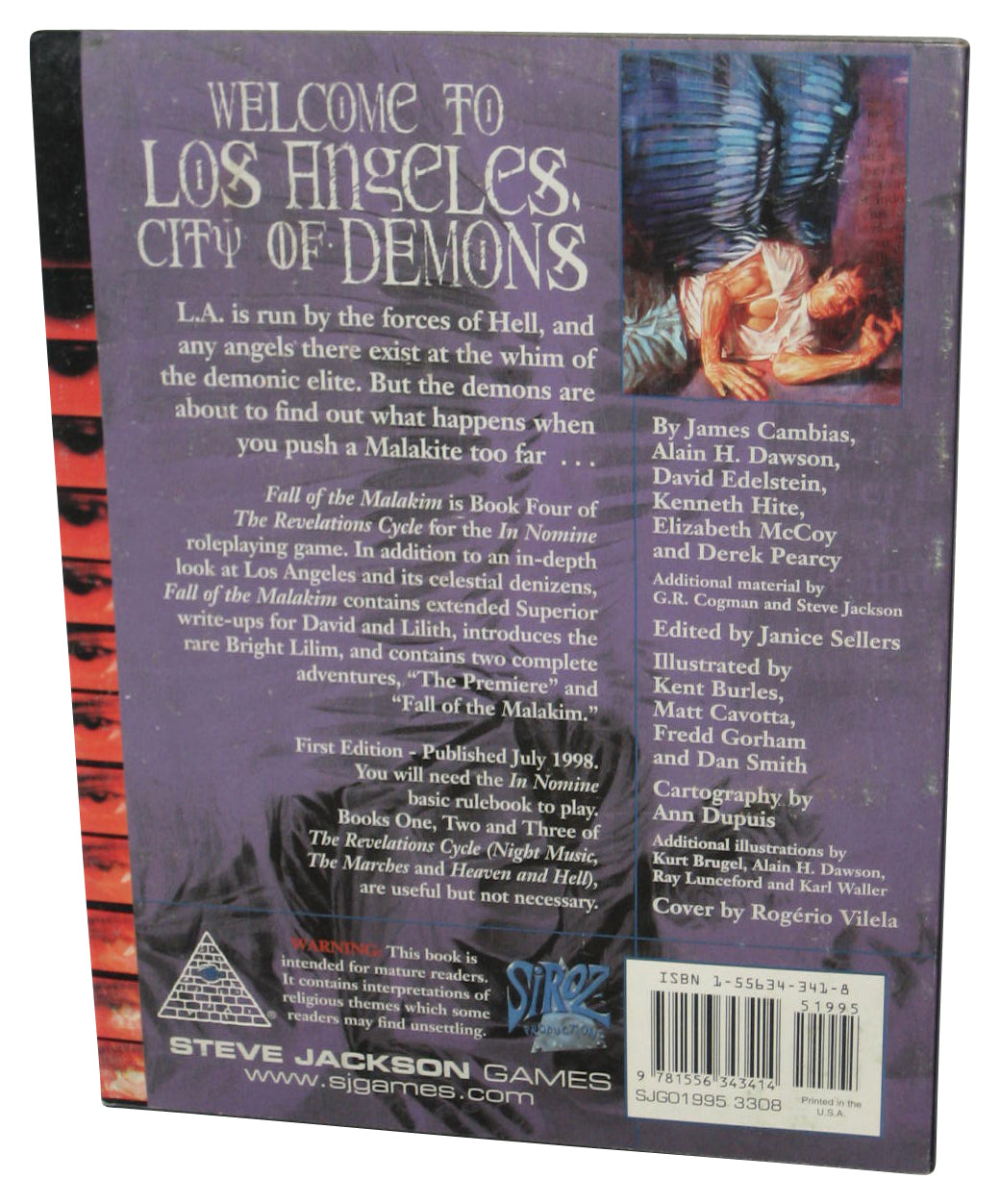 In Nomine Fall of The Malakim (1998) Paperback Book