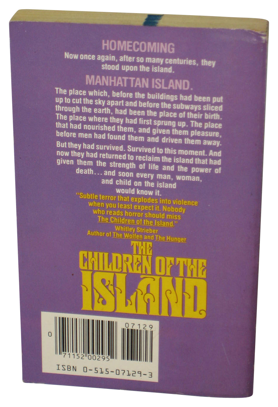 The Children of The Island (1983) Paperback Book