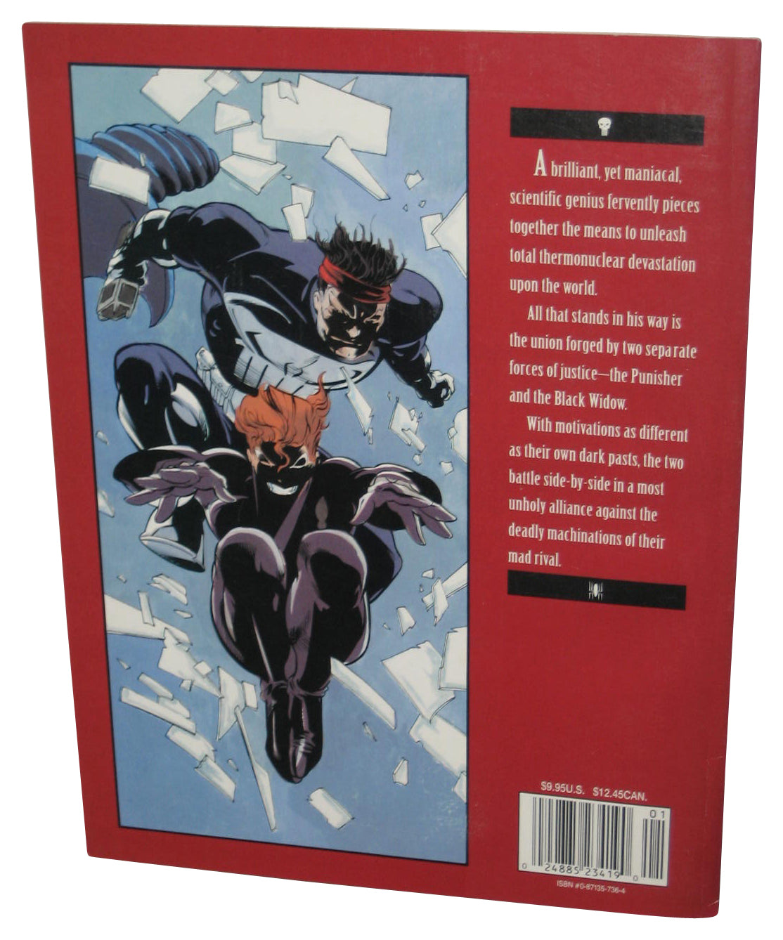 Marvel Punisher & Black Widow Spinning Doomsday's Web Graphic Novel Paperback Book