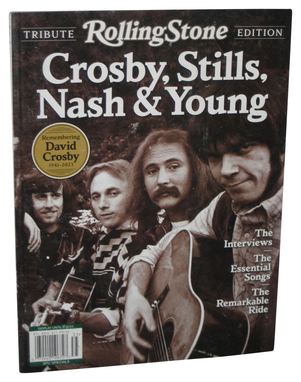 Rolling Stones Tribute David Crosby Stills Nash & Young 2023 Magazine Book
